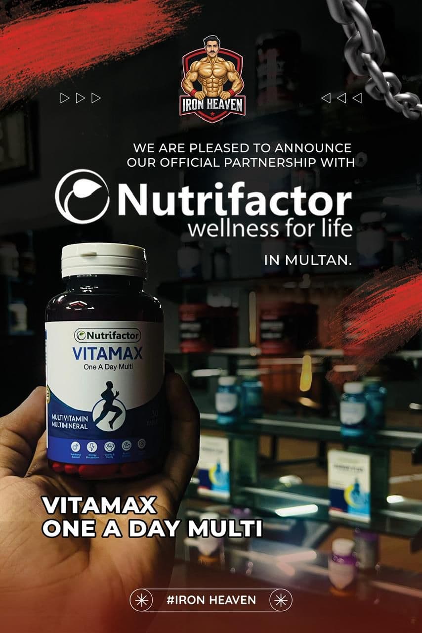 Iron Heaven official partnership with Nutrifactor in Multan